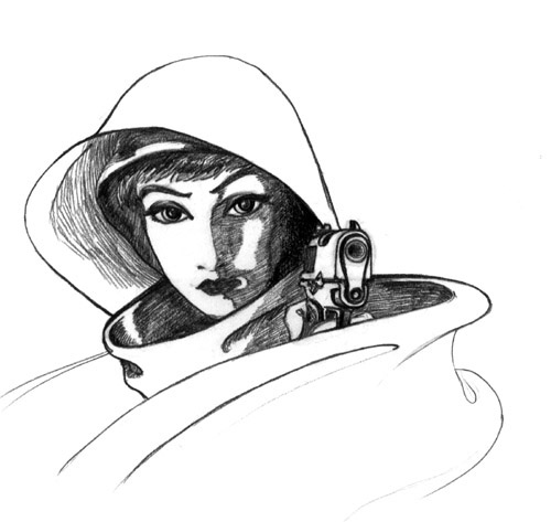 Pencil sketch of Ghost - fanart