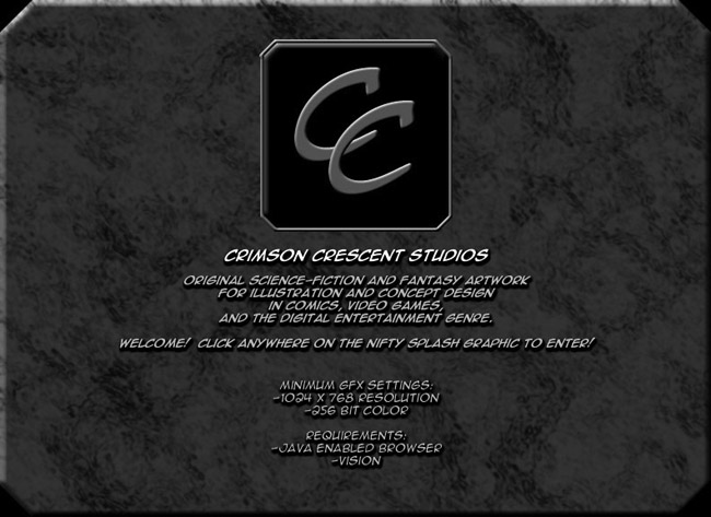 Crimson Crescent Studios: original science-fiction and fantasy artwork for illustration and concept design in comics, video games, and the digital entertainment genre.